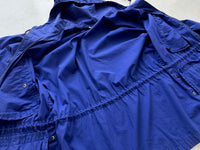 90s Polo Ralph Lauren Hooded Cotton Coat S RoyalBlue