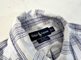 90s Polo Ralph Lauren BLAIRE Plaid BD Shirt L