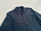 90s Polo Ralph Lauren Cotton Western Shirt XL Black