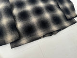 80s Eddie Bauer Shadow Plaid Wool Jacket XXL Black&White