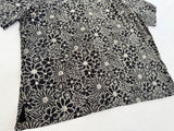 90s Polo Ralph Lauren CLAYTON Black Flower S/S Shirt XL