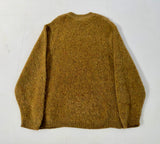 60s ARROW Mohair Crewneck Sweater M MustardBrown