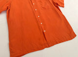 90s Polo Ralph Lauren Silk&Linen S/S Shirt L Orange