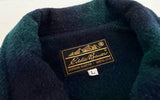 80s Eddie Bauer Shadow Plaid Wool Jacket L Green