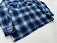 90s Pendleton Shadow Plaid Board Shirt L Blue