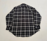 90s Polo Ralph Lauren MARLOWE Plaid L/S Flannel Shirt L Black