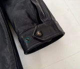 90s Leather Motorcycle Jacket L