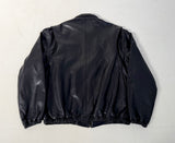 90s Polo Ralph Lauren Leather SwingTop jacket L Black