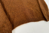 60s Sears Mohair Cardigan M DeepBrown