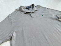 90s Polo Ralph Lauren 100%Cotton Polo shirt XL LightGray