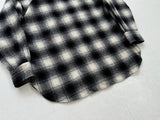90s Pendleton Shadow Plaid Western Shirt L Black&White