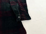 80s Polo Ralph Lauren Velour Plaid L/S Shirt XL