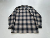 90s Pendleton Shadow Plaid Board Shirt M Off White&Black