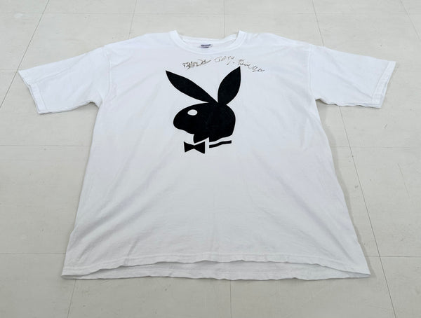 Used Playboy Big Bunny T-shirt XL White