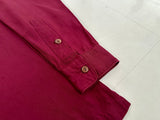 90s Polo Ralph Lauren Rayon L/S Shirt M Burgundy