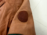 90s Polo Ralph Lauren Leather Puffer Jacket L