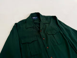 90s Polo Ralph Lauren Rayon Loop Shirt L DeepGreen