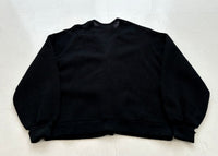 60s THANE Mohair Cardigan L Black