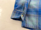 90s Pendleton Shadow Plaid Board Shirt M Blue