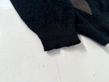 60s Diamond Mohair Cardigan M Black