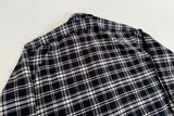 90s Polo Ralph Lauren MARLOWE Plaid L/S Flannel Shirt L Black