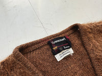 60s TOWNCRAFT Mohair Cardigan L DeepBrown