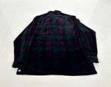 80s Polo Ralph Lauren Velour Plaid L/S Shirt XL