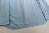 90s Polo Ralph Lauren Striped Work Shirt XL SkyBlue