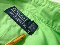 90s Polo Ralph Lauren Cotton Shirt M LimeGreen