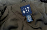 90s GAP Leather CarCoat XL Black