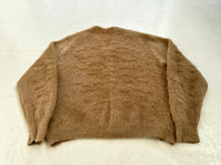 60s TOWNCRAFT Mohair Cardigan M Camel