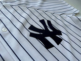 90s Majestic NY Yankees Jersey XL White Striped