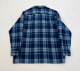 90s PENDLETON Shadow Plaid Board shirt L DeepBlue