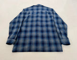 90s Pendleton Shadow Plaid Board Shirt M Blue