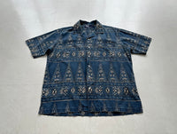 90s Polo Ralph Lauren CLAYTON Triangle Paisley Loop Shirt M