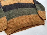 60s TOWNE AND KING V neck Mohair Sweater L Border