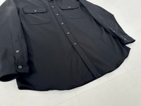 90s WHITFIRLD Wool L/S Shirt L Black