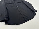 90s WHITFIRLD Wool L/S Shirt L Black