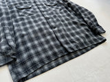 90s Pendleton Shadow Plaid Board Shirt XL Black&Gray