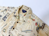 90s Polo Ralph Lauren VINTAGE CAMP Hemingway Loop Shirt L