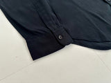 90s Polo Ralph Lauren Silk Cotton Linen L/S Shirt M Black