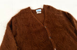 60s Pickering Mohair Cardigan XL DeepBrown