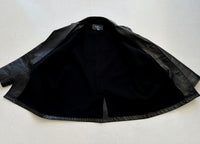 90s Polo Ralph Lauren Leather CarCoat M Black