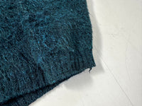 60s Brian Mac Nail Mohair Sweater L Blue&Black