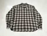 90s RRL Shadow Plaid Work Shirt L Mocha