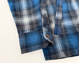 90s Pendleton Front Zip ShadowPlaid Jacket L Blue&Gray