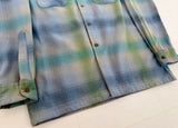 90s PENDLETON Shadow Plaid Board Shirt M Gray
