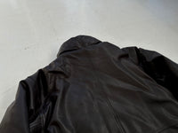 80s Eddie Bauer Leather Puffer Coat L