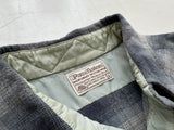70s Pendleton Shadow Plaid Western Shirt L Gray