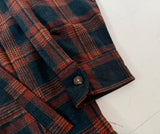 90s Pendleton Front Zip ShadowPlaid Jacket XL Black&Brown